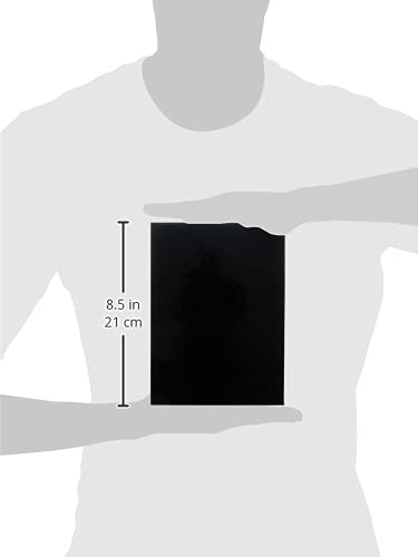 Kangaro Notebook A5 Blank Hard Cover 80 Sheets 100 g Black