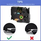 GREENCYCLE 3 Pack Compatible for Brother P-Touch TZe-344 18mm 0.7 Laminated Black TZ-344 TZ344