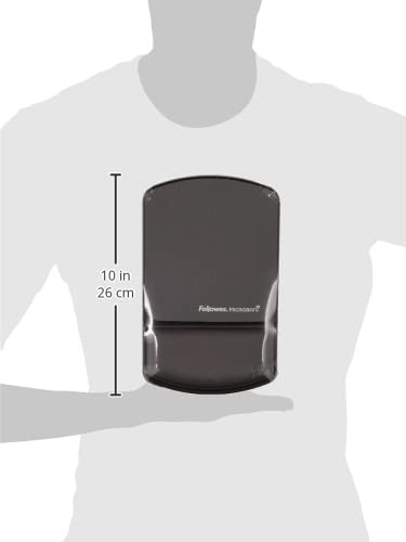 Fellowes MICROBAN Gel Mouse Pad Wrist Support - Graphite (9175101)