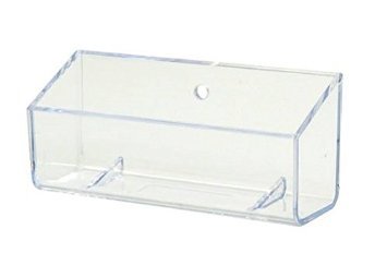 SOURCEONE.ORG Premium Wall Mount Clear Business Card, Gift Card Holder (6 Pack)