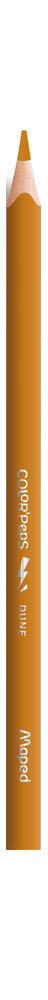 Maped Strong Color'Peps Colouring Pencils, Pack of 24, Extra Strong and Ergonomic - Metal Tube
