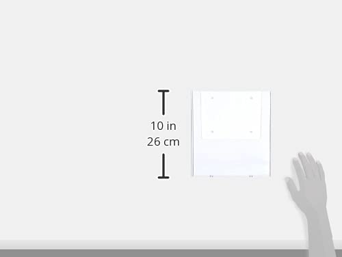 '"The Help Wall HELIT H2350202 Wall-Mounted Brochure Holder 1 x A4 Portrait Clear
