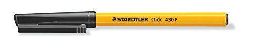 STAEDTLER 430 F-9CP5 Stick Fine Ballpoint Pen - Black, Pack of 50