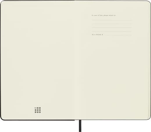 Moleskine Classic Notebook, Large, Dotted, Black, Hard Cover (5 x 8.25)