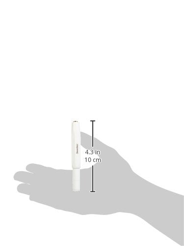 Kaweco CLASSIC SPORT Fountain Pen White with 23 Carat Gold-Plated Steel Nib and Iridium Tip for Ink