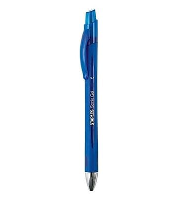 Staples Sonix Retractable Gel Pens, Medium 0.7mm, Blue Ink, 36-Pk