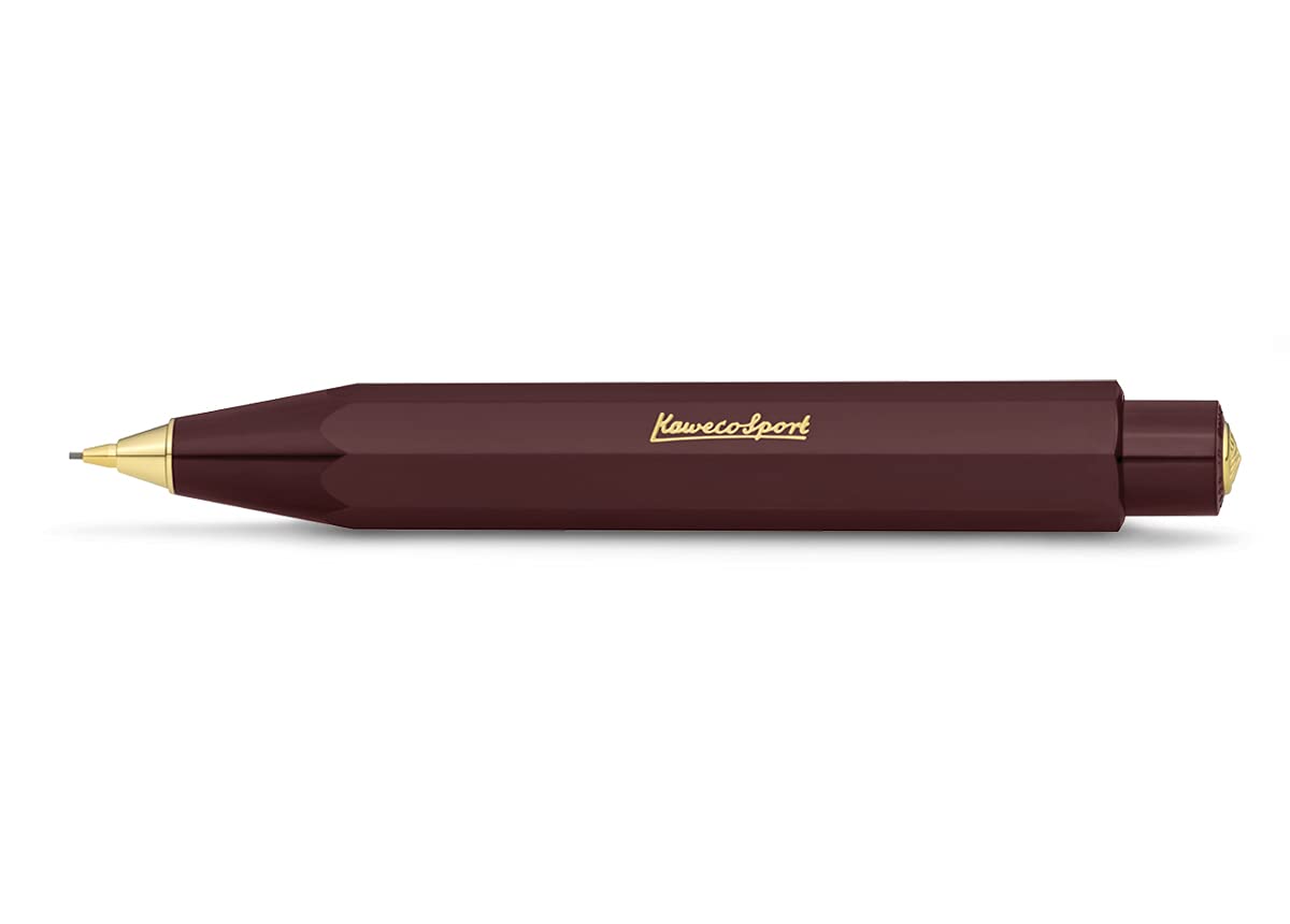 Kaweco CLASSIC SPORT Mechanical Pencil Bordeaux 0.7 mm HB I Exclusive Lead Pencil in Classic Design