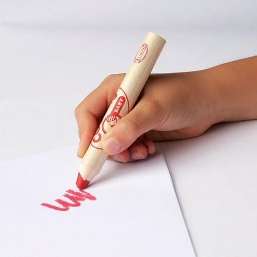 Aladine - Baby Jumbo Colors - Set of 8 Colour Pencils - Soft and Washable Trace - Easy to Handle