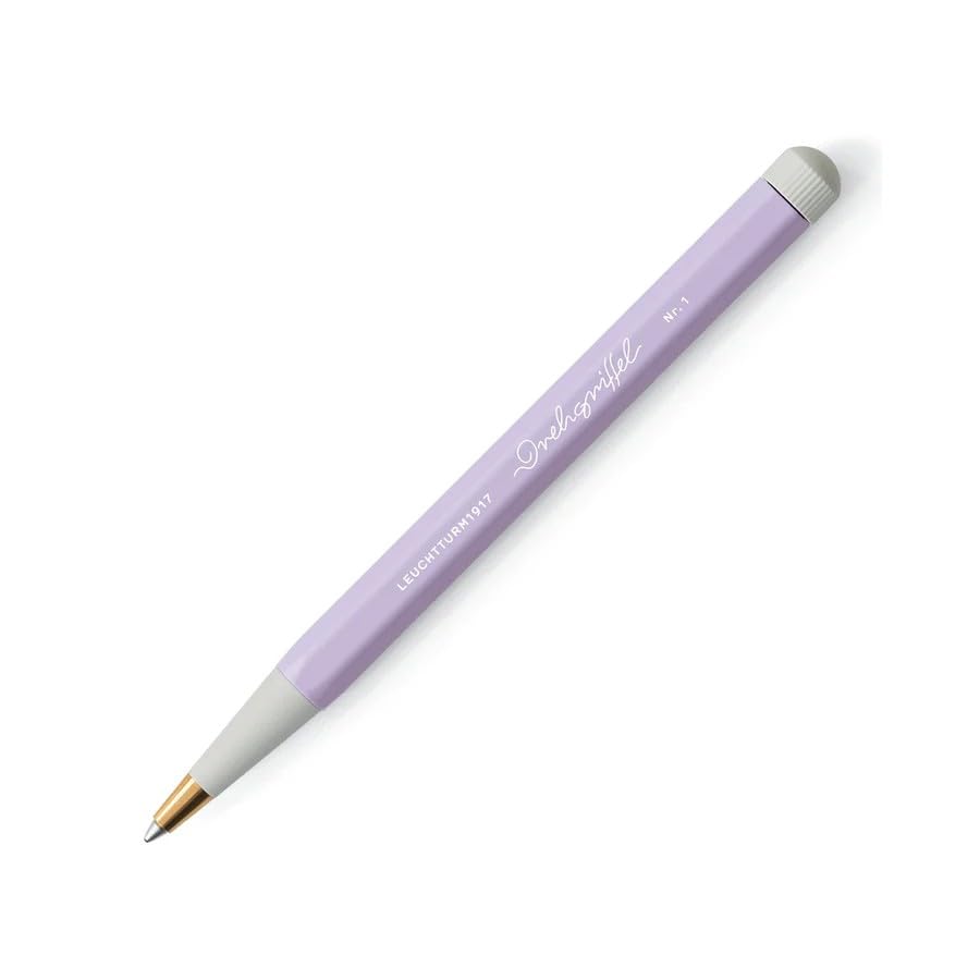 LEUCHTTURM1917 - Drehgriffel Writing Pen (Lilac) - Gel Pen with Black Ink Included