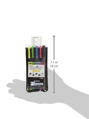 G.T. Luscombe Company, Inc. Zebrite Bible Marking Kit | No Bleed Pigmented Ink | No Fading or