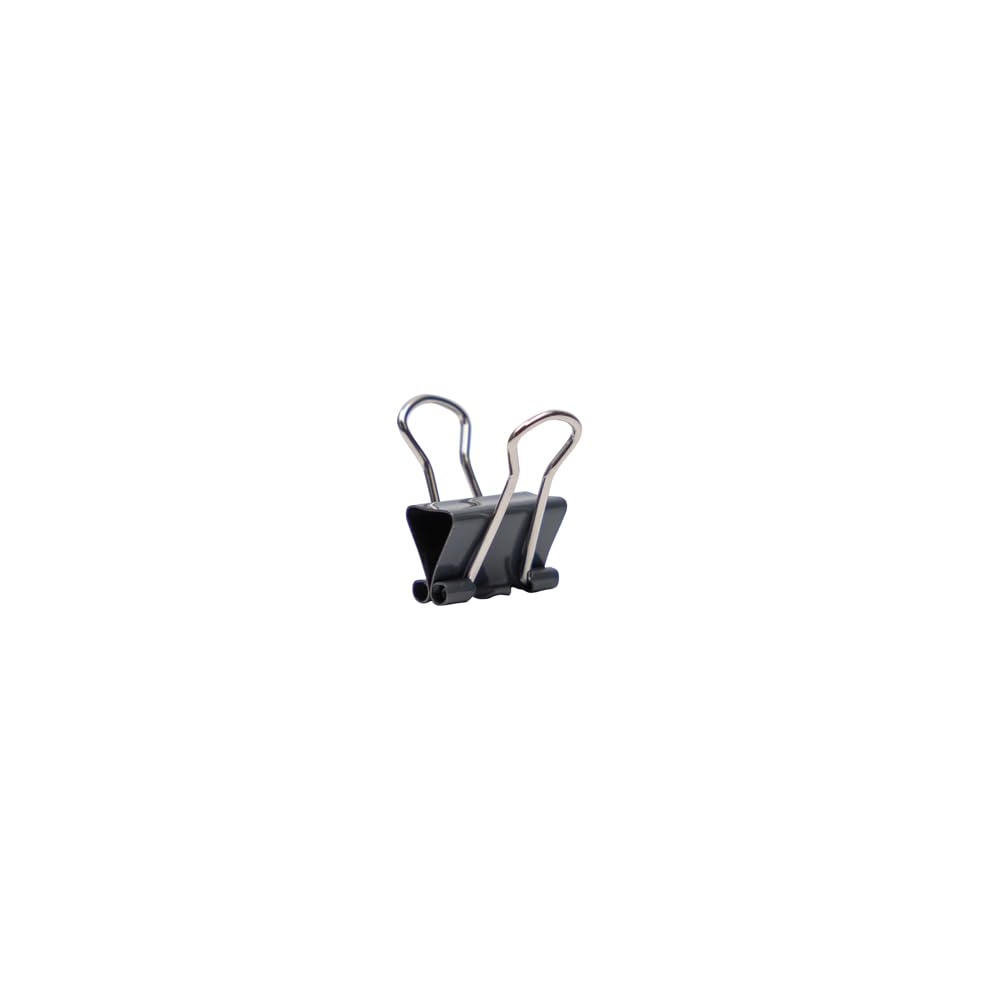 JAM PAPER Colorful Binder Clips - Extra Small - 3/5 Inch (15 mm) - Grey Binderclips - 30/Pack