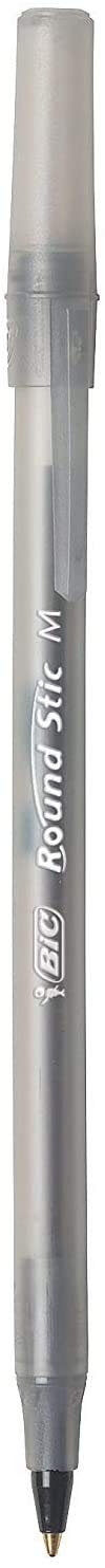 BIC Round Stic Xtra Life Ballpoint Pens, 1mm, 200 Black 200 Blue, 400 Pack