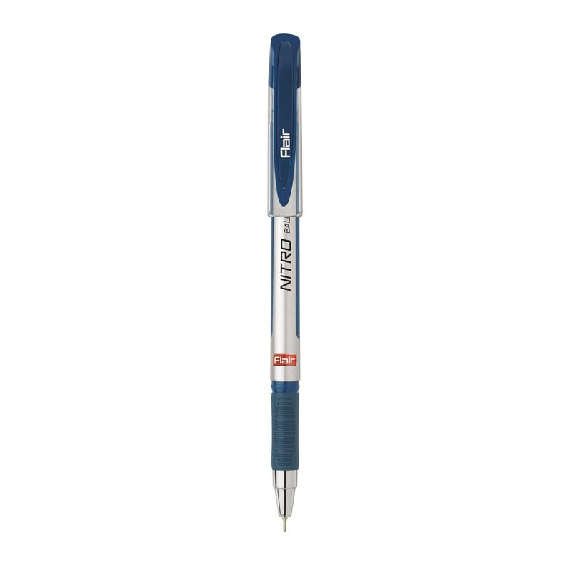 FLAIR Nitro 0.7mm Ball Pen Wallet Pack | Silky Low Viscosity Writing System for Effortless &