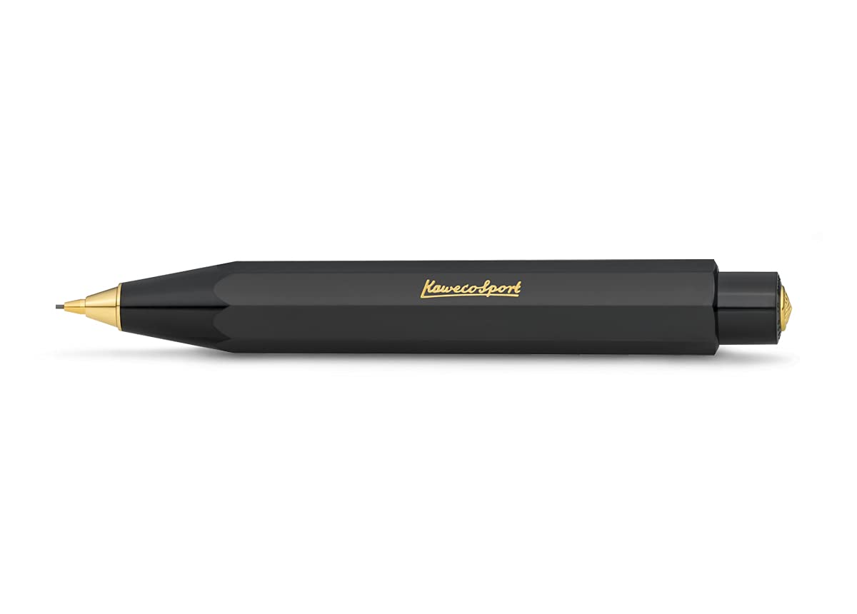 Kaweco CLASSIC SPORT Mechanical Pencil Black 0.7 mm HB I Exclusive Lead Pencil in Classic Design