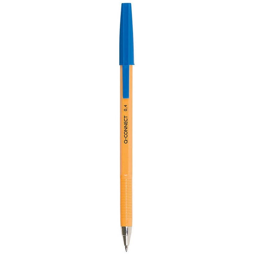 Q-CONNECT Fine Ballpoint Pen - Blue (Pack of 20)