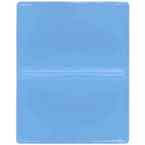 StoreSMART - Powder Blue Folding Business Card Holders - 50 Pack - Polypropylene Plastic