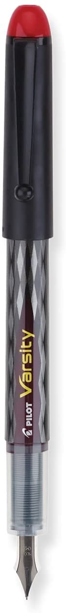 Pilot Varsity Disposable Fountain Pens, Red Ink, 6-PACK (90065)