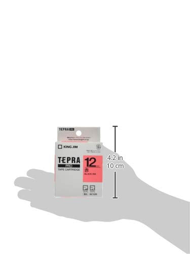 King Jim Tepra PRO 12mm SC12R Red Tape Cartridge
