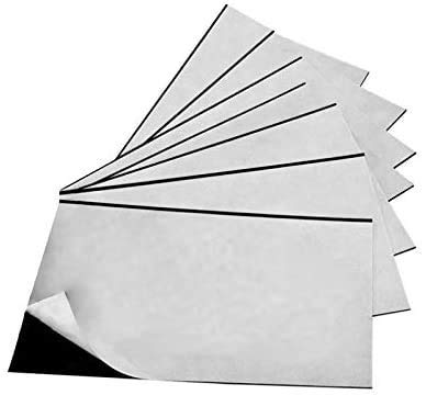 100 Pack Magnetic Business Card Magnet 2”x 3.5" Stick On Adhesive Backing Magnetize Metal Surface