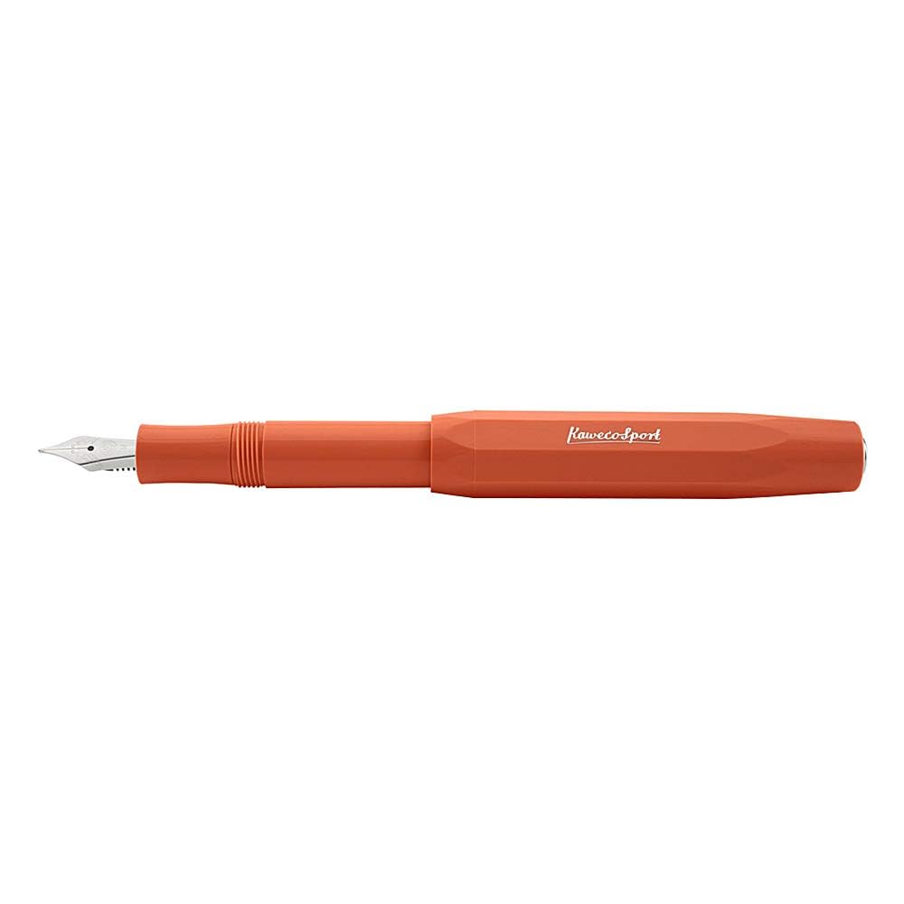 Kaweco Sport Skyline Fountain Pen Fox, Fine Nib Sport Octagonal Clip Chrome