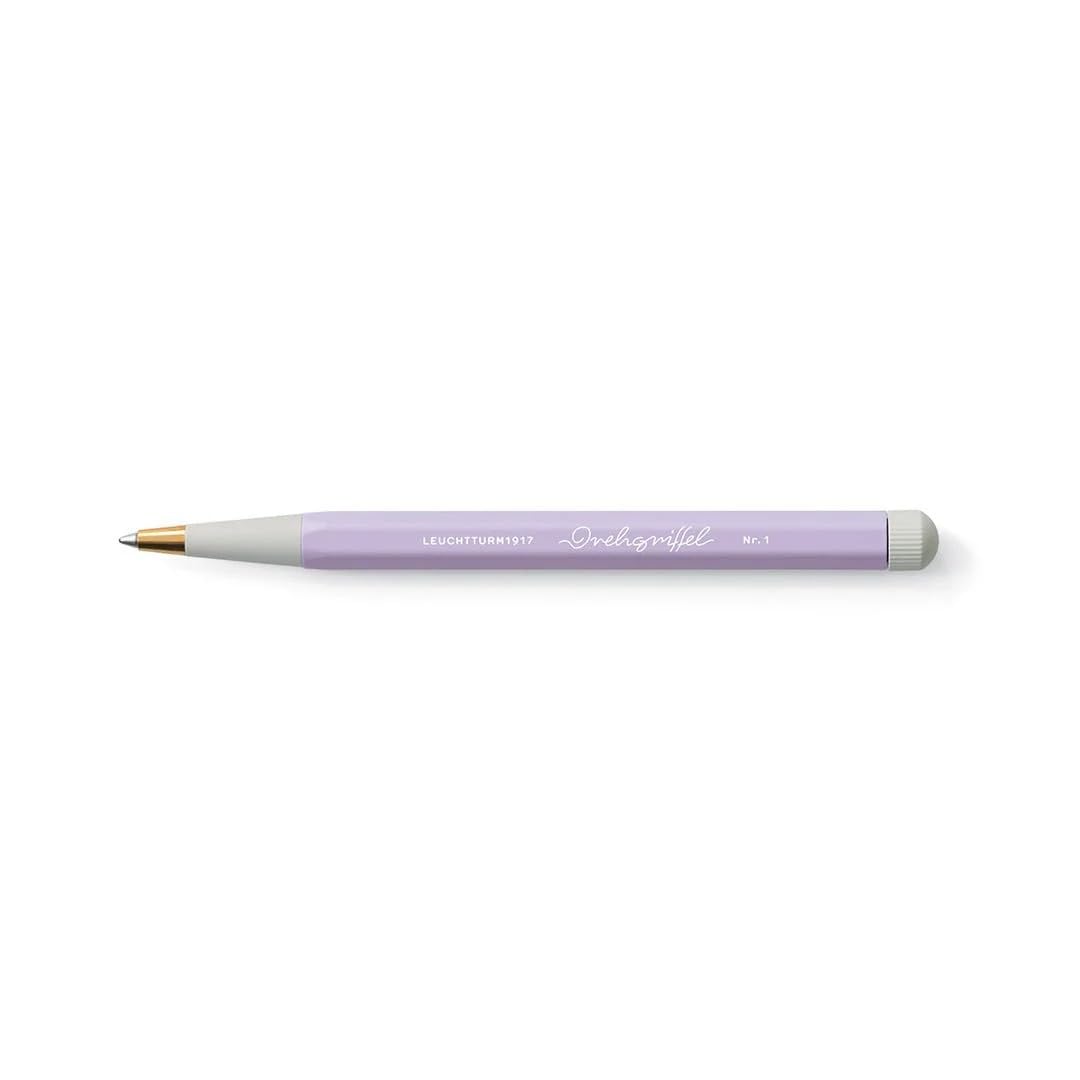 LEUCHTTURM1917 - Drehgriffel Writing Pen (Lilac) - Gel Pen with Black Ink Included