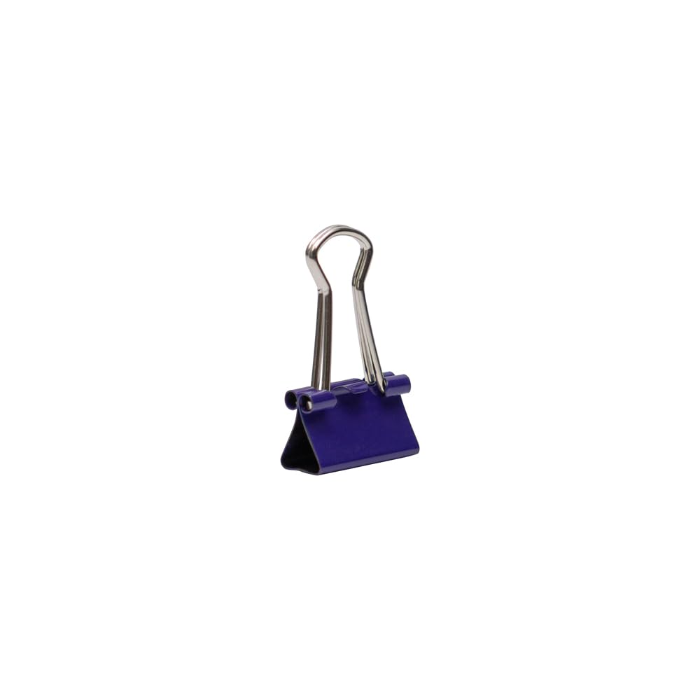 JAM PAPER Colorful Binder Clips - Extra Small - 3/5 Inch (15 mm) - Purple Binderclips - 30/Pack