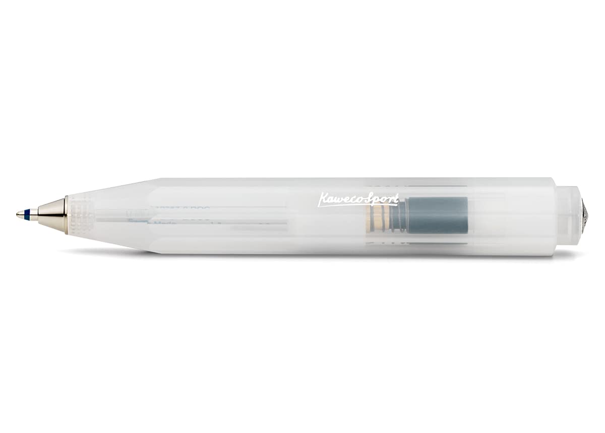 Kaweco FROSTED SPORT Ball Pen Natural Coconut I Retractable Ballpoint Pen with Standard D1 Refills