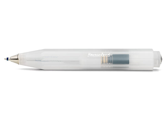 Kaweco FROSTED SPORT Ball Pen Natural Coconut I Retractable Ballpoint Pen with Standard D1 Refills