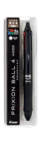 Pilot 4 Color Ballpoint Pen, Frixion Ball 4, LKFB-3SEF-B, 0.5mm, Black