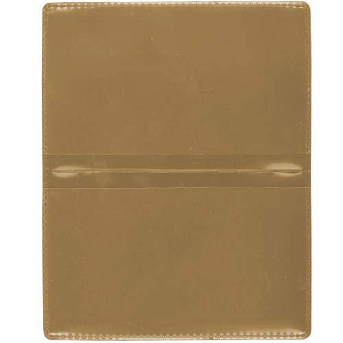 StoreSMART Gold Folding Business Card Holders - 50 Pack - Polypropylene Plastic (RPP2915GOLD-50)