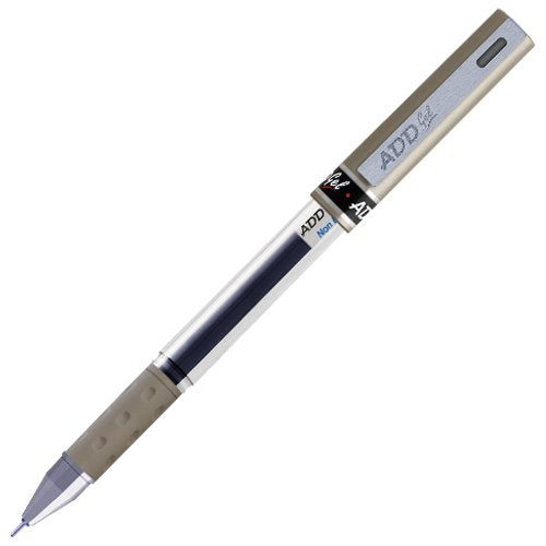 Add Gel Add Achiever Gel Pen Set Of 10 Pens Transparent Body With Silver Cap Blue