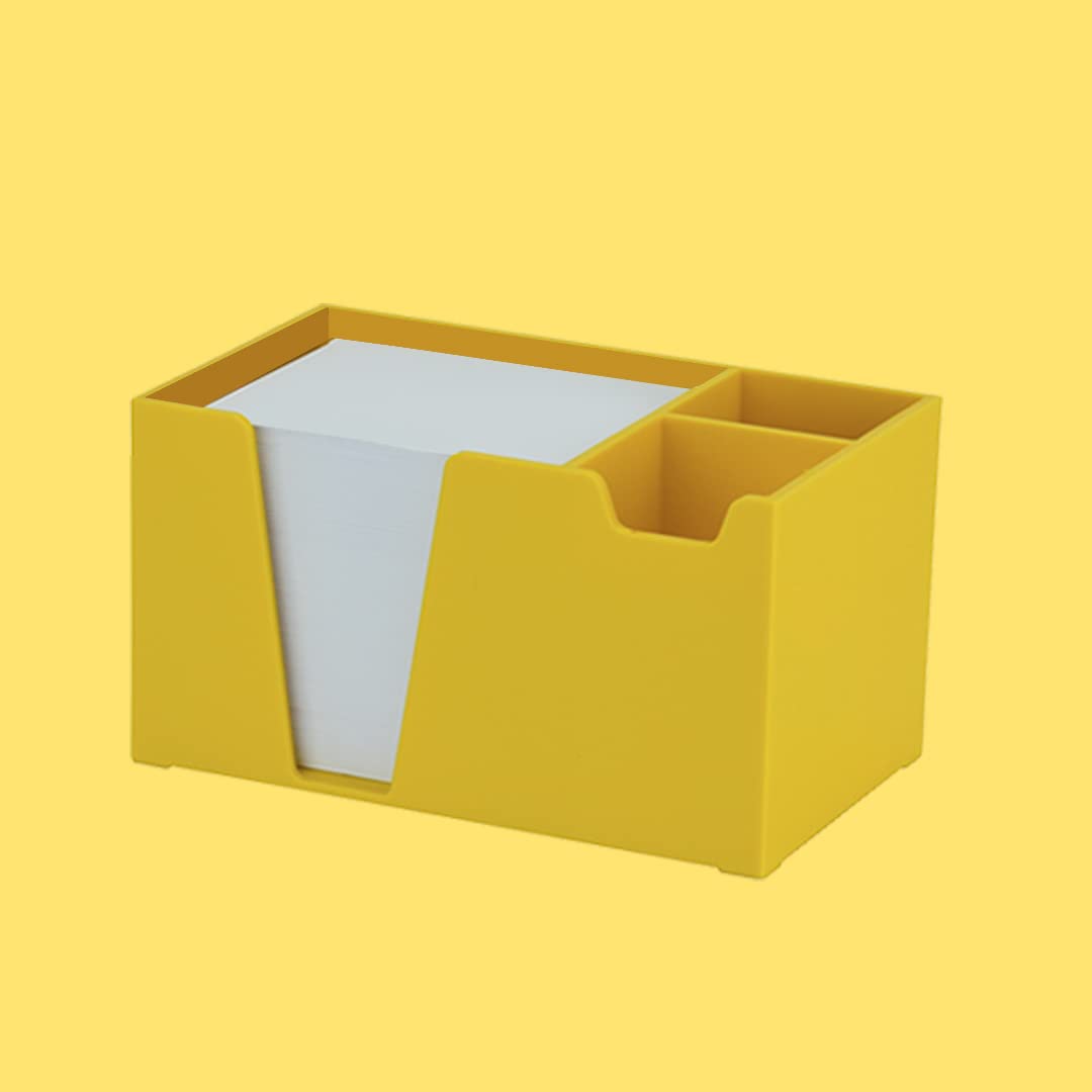 Acrimet Desktop Organizer Pencil, Pen, Paper, Clip, Caddy Holder (Plastic) (White Paper Included)