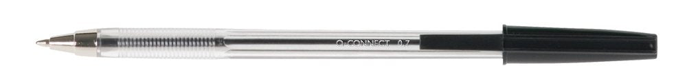 Q-CONNECT Medium Ball Point Pen KF34042 - Black, Pack of 20