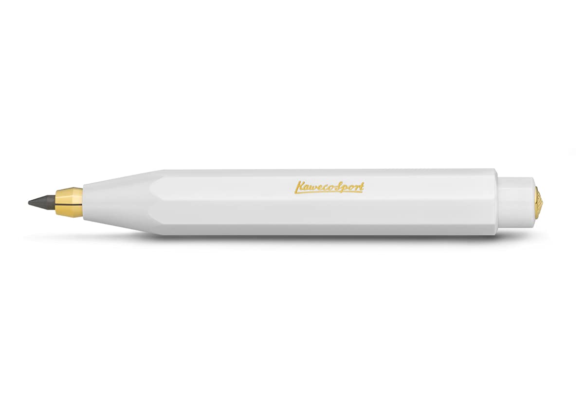 Kaweco CLASSIC SPORT Clutch Pencil White 3.2 mm 5B I Mechanical Lead Pencil Classic Design 10.5 cm