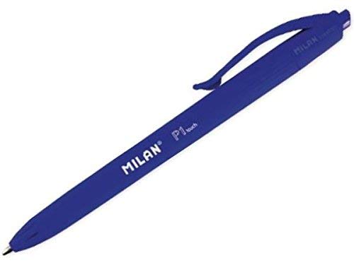 Milan P1 Touch Ball Point Pen, Box of 25, Blue