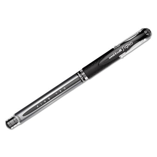 uniball™ Gel Grip Gel Pens, Medium Point (0.7mm), Black, 12 Pack