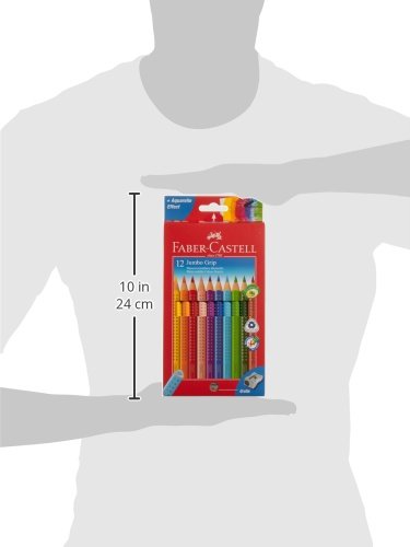 Faber-Castell - Jumbo Grip Colouring Pencils Set of 12 in Cardboard Case