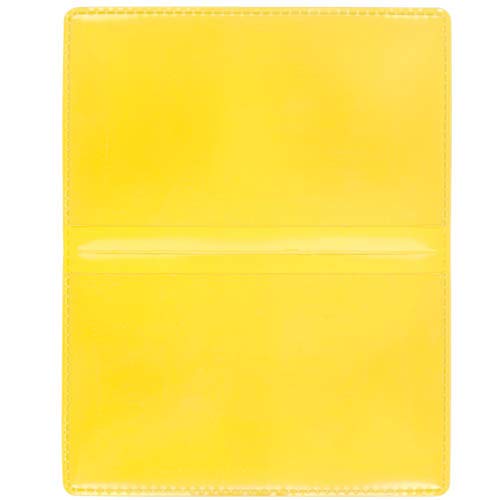 StoreSMART - Yellow Folding Business Card Holders - 50 Pack - Polypropylene Plastic (RPP2915Y-50)