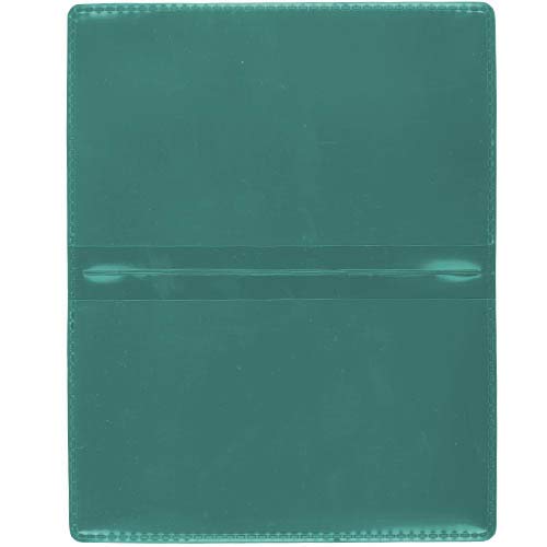 StoreSMART - Metallic Green Folding Business Card Holders - 50 Pack - Polypropylene Plastic