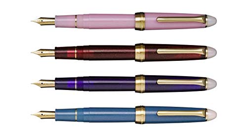 Sailor Fountain Pen, Shiki-ori Fountain Pen, Moonlit Surface, Long Night, Fine Point, 11-0558-203