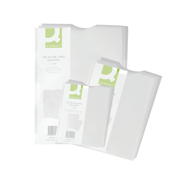 Q-Connect Card Holder Polypropylene A5 (Pack of 100),White