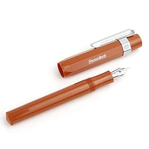 Kaweco Sport Skyline Fountain Pen Fox, Fine Nib Sport Octagonal Clip Chrome