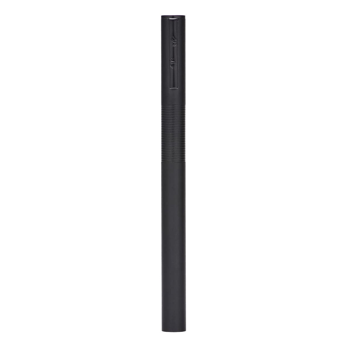 Hongdian H3 Fountain Pen Titanium Black Bent Nib with Bamboo Pen Clip, Black Aluminum Alloy Writing