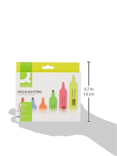 Q-Connect Assorted Highlighter Pens (Pack of 6) KF01909