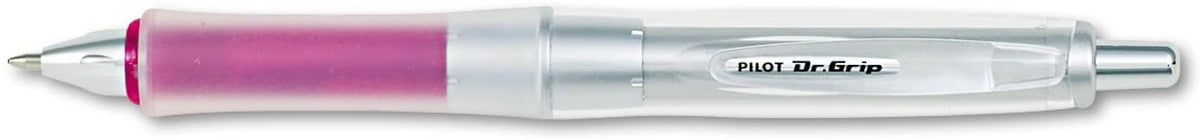Pilot Dr. Grip Center of Gravity Retractable Ball Point Pen, Medium Point, Black Ink, Pack of 3
