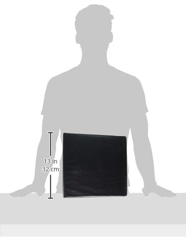 Samsill Durable 3 inch 3 Ring Binder, D Ring Binder, 100% Recycled Chipboard, Black
