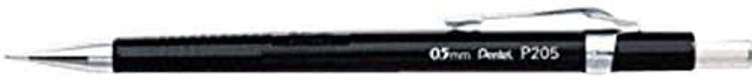 Pentel Sharp Mechanical Pencil 0.5mm, Pack of 5 Black Mechanical Pencils