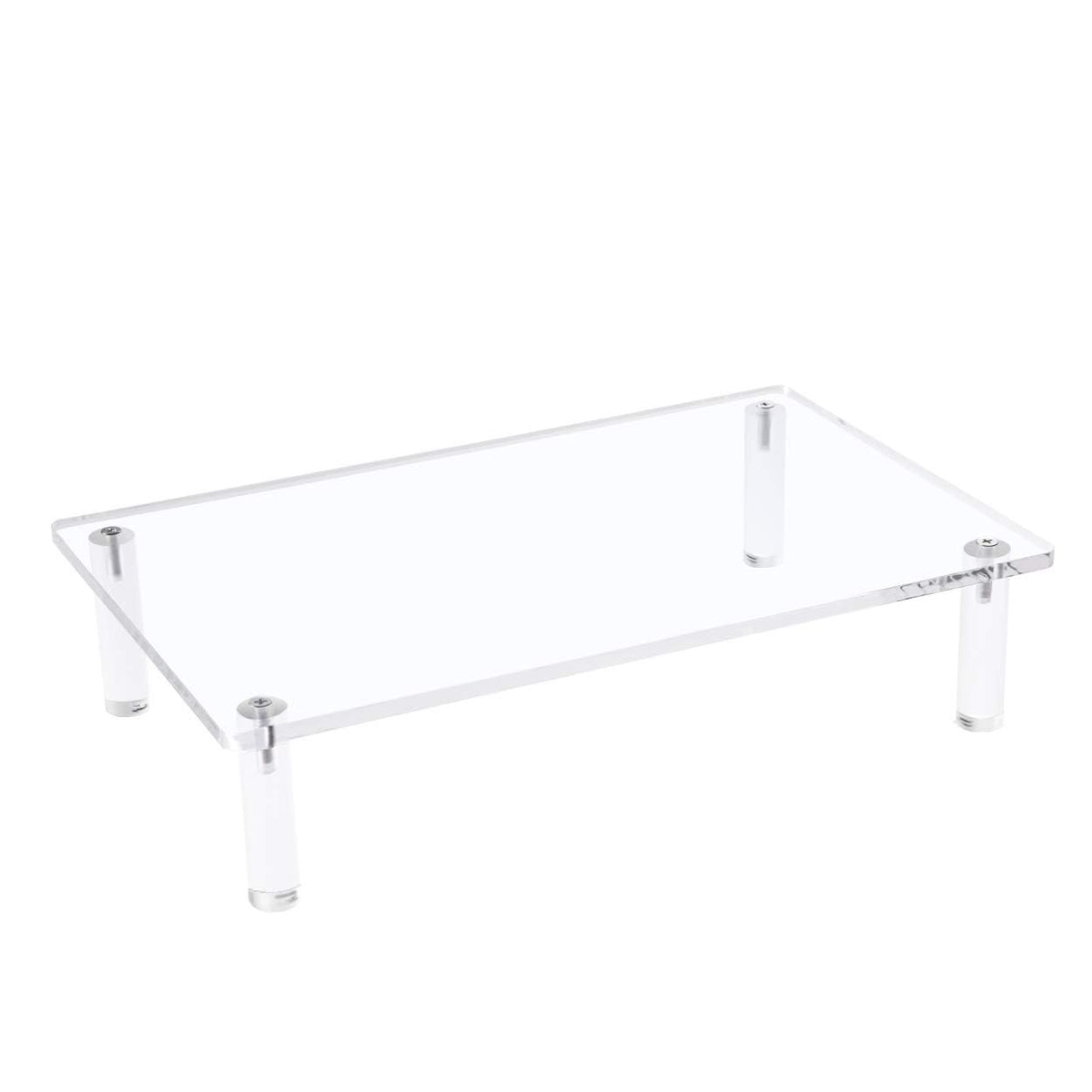 Sumerflos Clear Acrylic Monitor Laptop Stand, Sturdy and Save Space Computer Laptop Monitor Riser