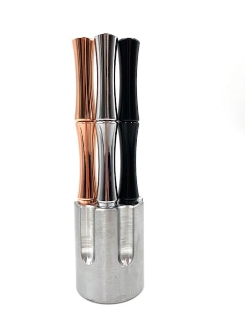 Caliber Gourmet Pen Holder & Paper Weight, Cast Aluminum Office Gift – Cool Pencil Holder for Desk