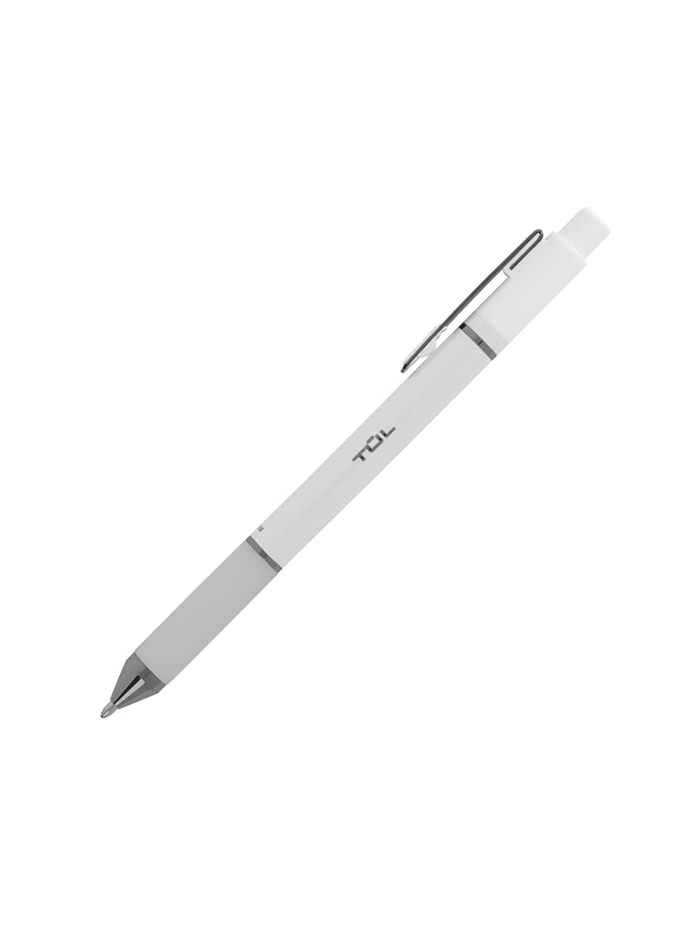 TUL® BP Series Retractable Ballpoint Pens, Bullet Point, 1.0 mm, Pearl White Barrel, Blue Ink, Pack